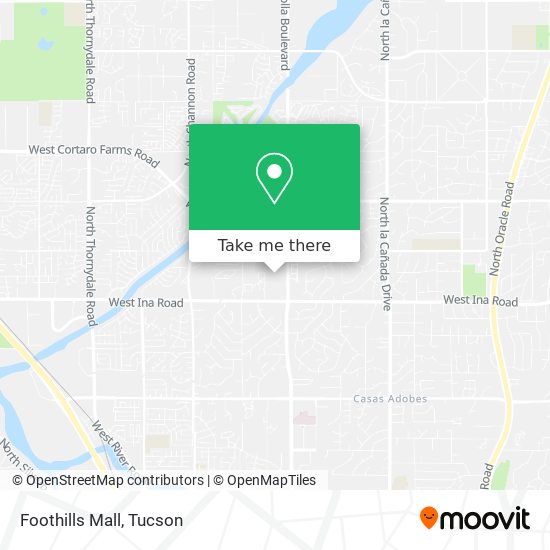 Foothills Mall map