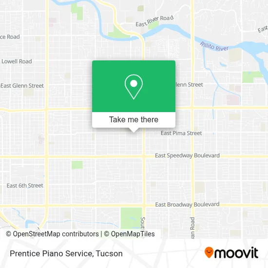 Prentice Piano Service map