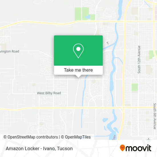 Amazon Locker - Ivano map