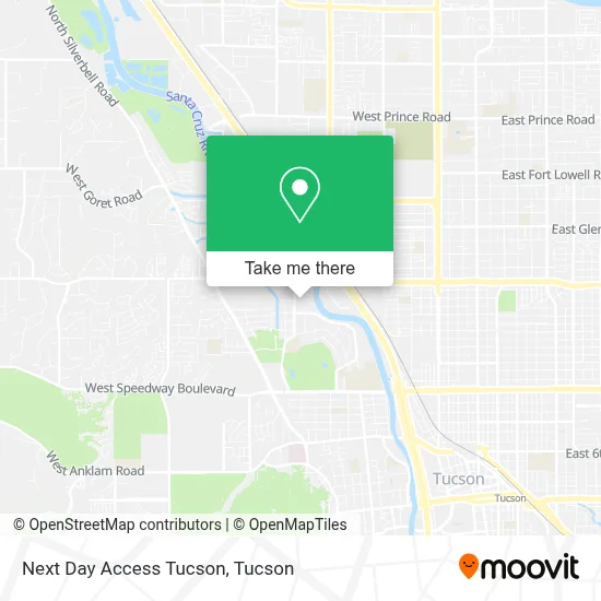 Next Day Access Tucson map