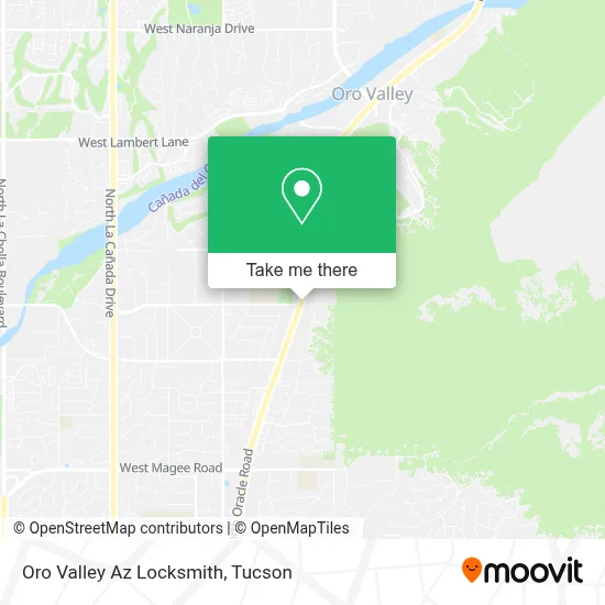 Oro Valley Az Locksmith map