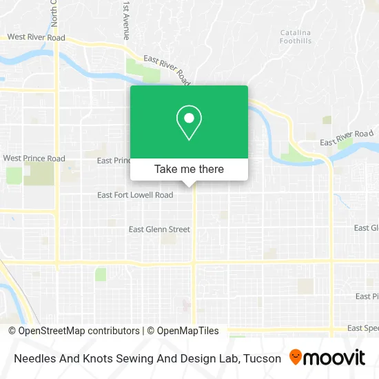 Needles And Knots Sewing And Design Lab map