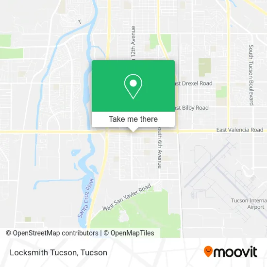 Locksmith Tucson map