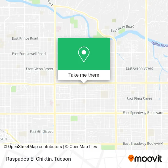 Raspados El Chiktin map