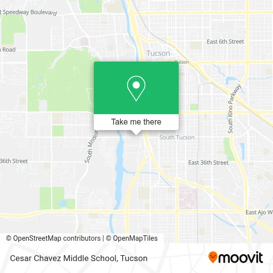 Cesar Chavez Middle School map