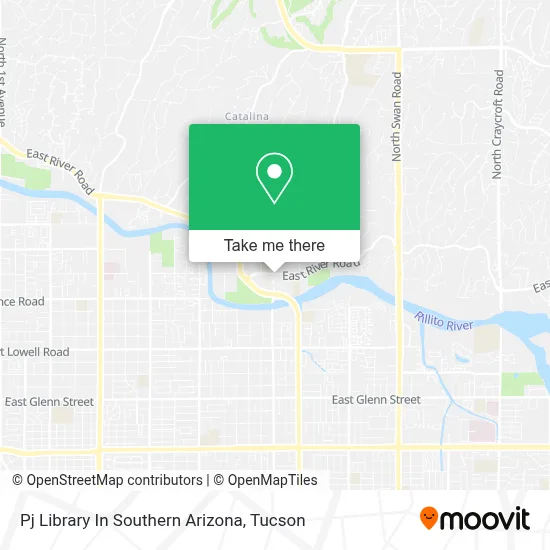 Pj Library In Southern Arizona map
