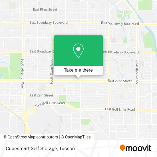 Cubesmart Self Storage map