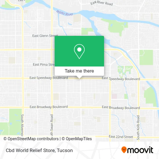 Cbd World Relief Store map