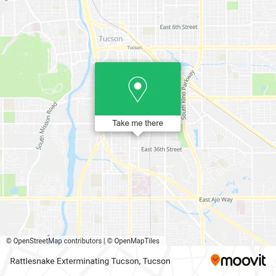 Rattlesnake Exterminating Tucson map