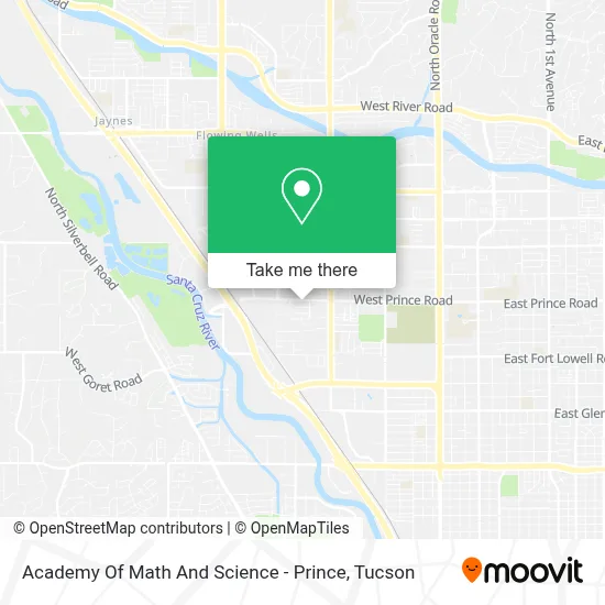 Academy Of Math And Science - Prince map