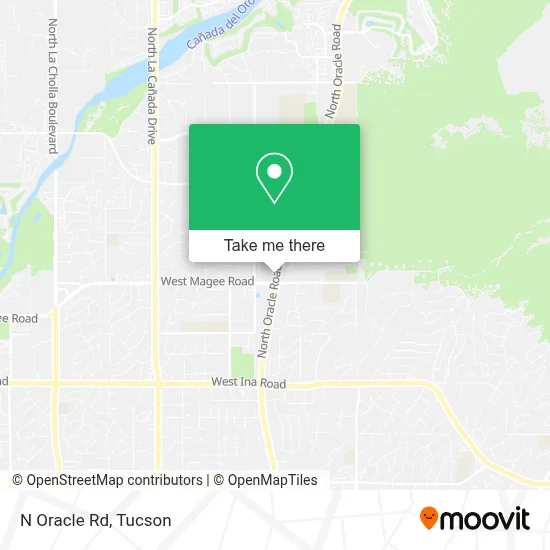N Oracle Rd map