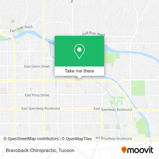 Bravoback Chiropractic map