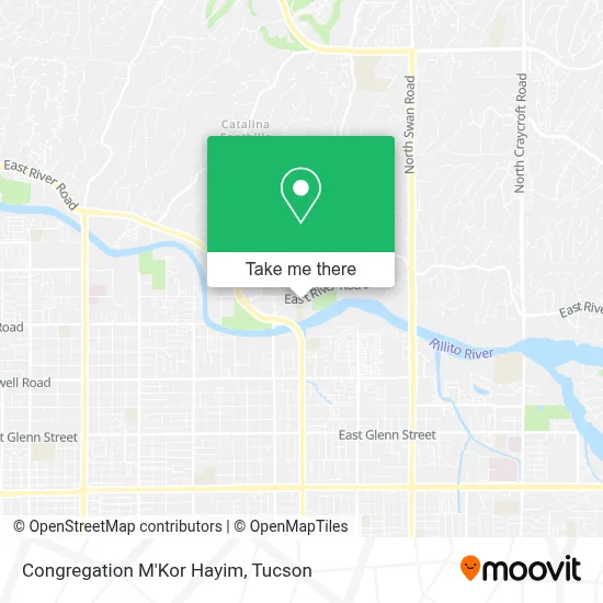 Congregation M'Kor Hayim map
