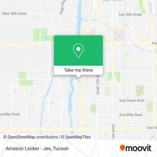 Amazon Locker - Jes map
