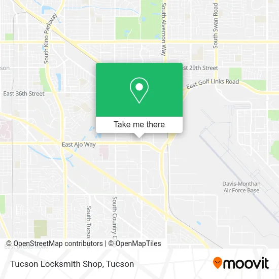 Tucson Locksmith Shop map