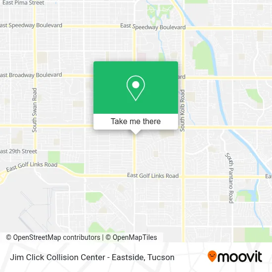 Jim Click Collision Center - Eastside map