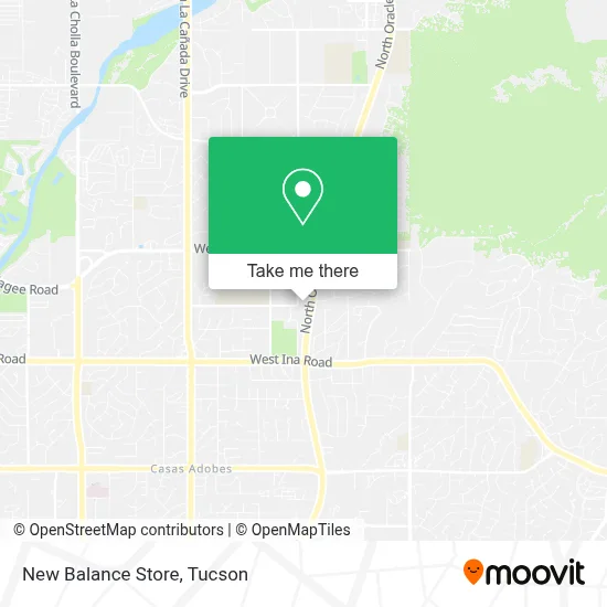 New Balance Store map
