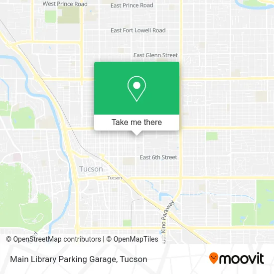 Main Library Parking Garage map