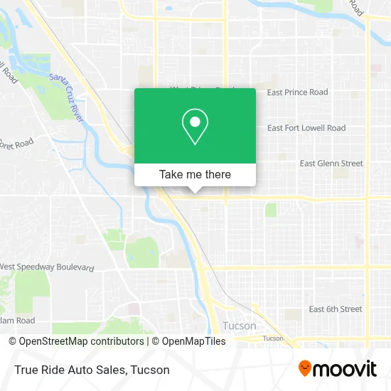True Ride Auto Sales map