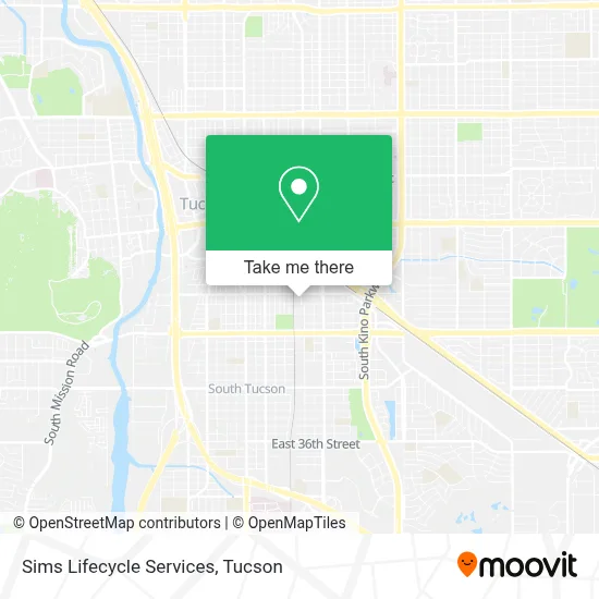 Sims Lifecycle Services map