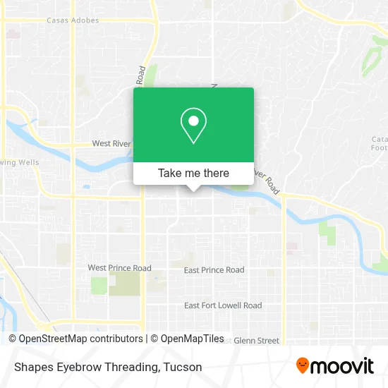 Shapes Eyebrow Threading map