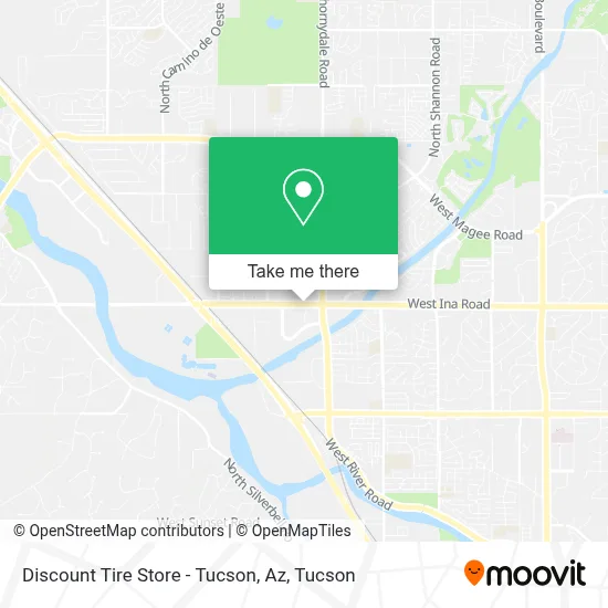 Discount Tire Store - Tucson, Az map