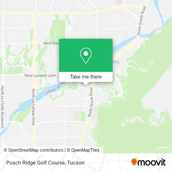Pusch Ridge Golf Course map