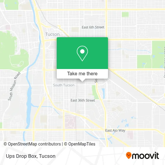 Ups Drop Box map