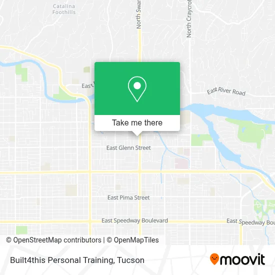 Built4this Personal Training map
