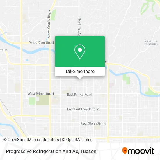 Progressive Refrigeration And Ac map