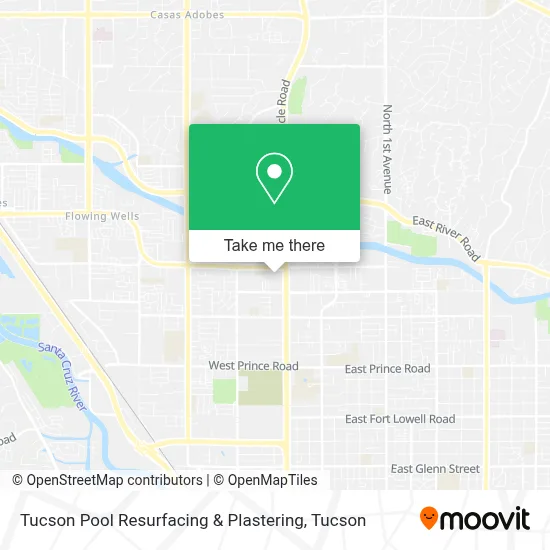 Tucson Pool Resurfacing & Plastering map
