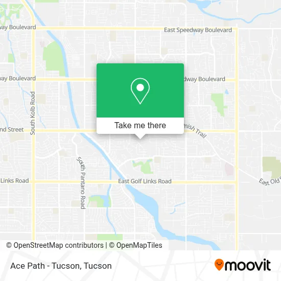 Ace Path - Tucson map