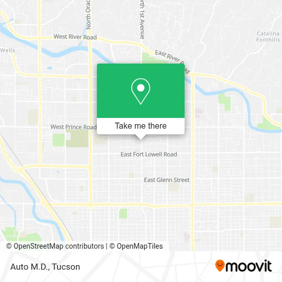 Auto M.D. map