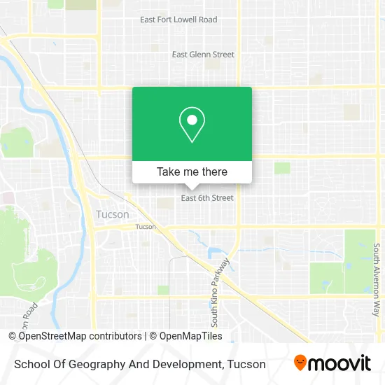 School Of Geography And Development map