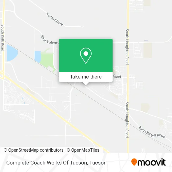 Complete Coach Works Of Tucson map