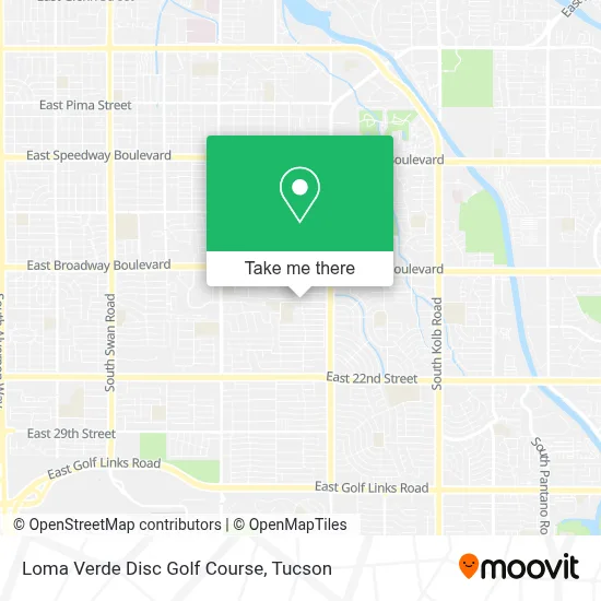 Loma Verde Disc Golf Course map