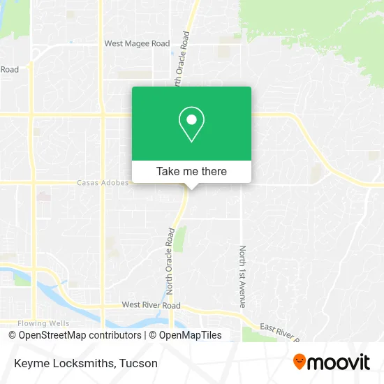Keyme Locksmiths map