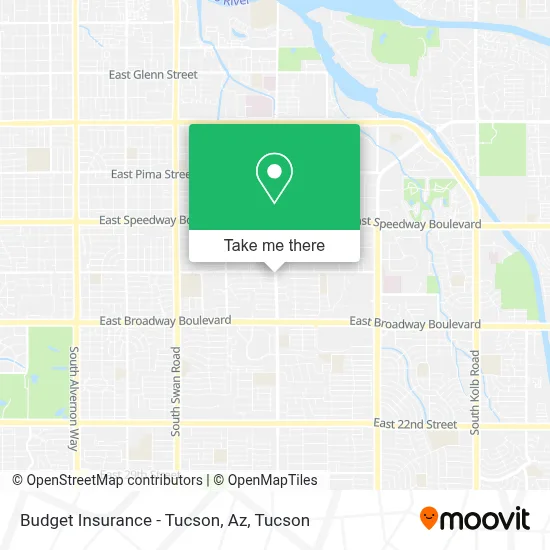 Budget Insurance - Tucson, Az map