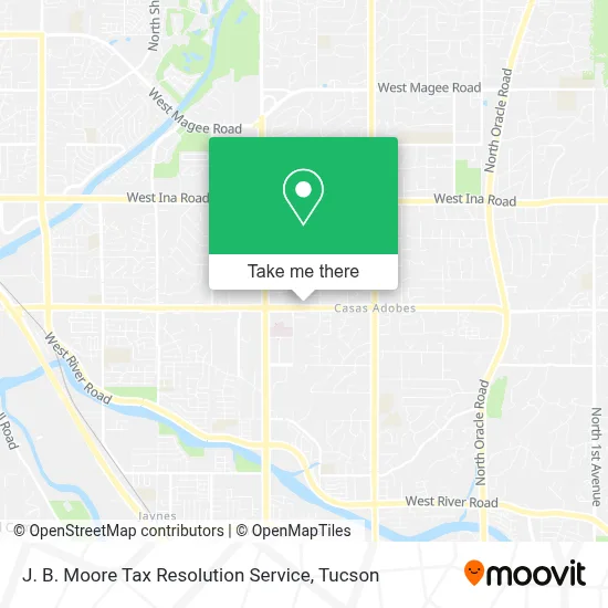 J. B. Moore Tax Resolution Service map