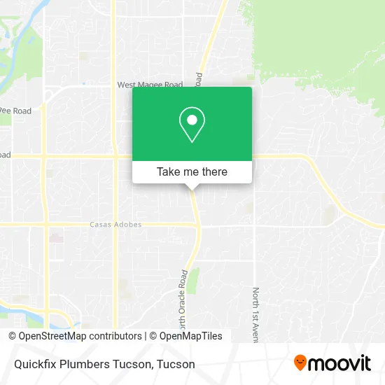 Quickfix Plumbers Tucson map