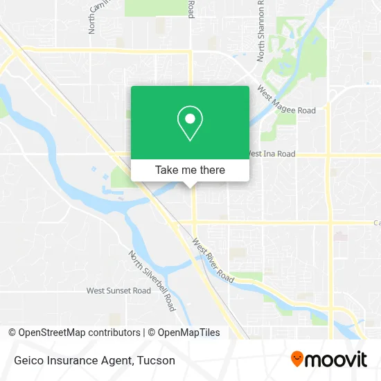Geico Insurance Agent map
