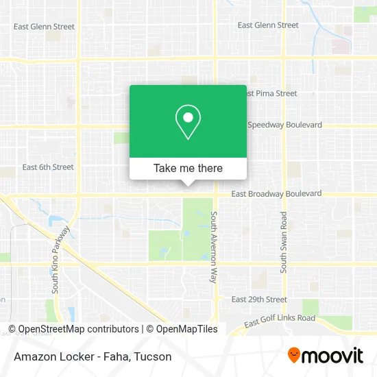 Amazon Locker - Faha map