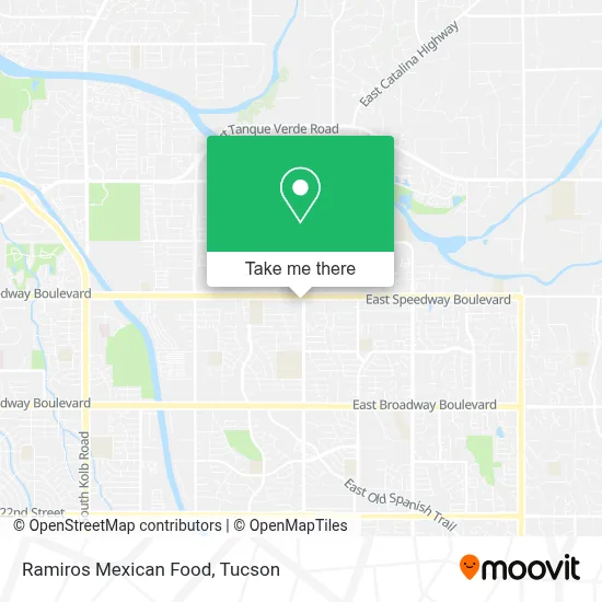 Ramiros Mexican Food map