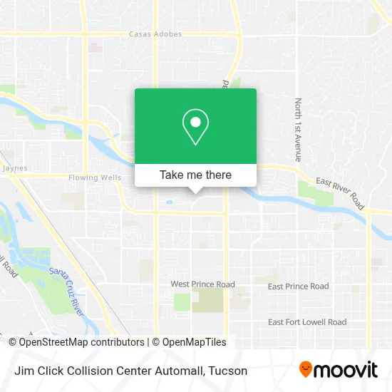 Jim Click Collision Center Automall map