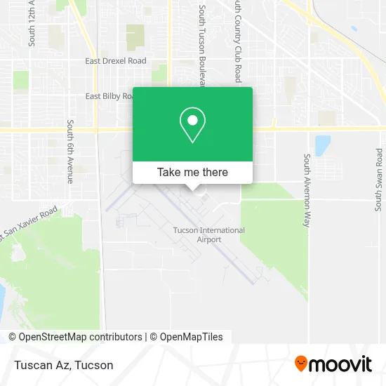Tuscan Az map