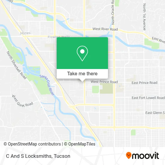 C And S Locksmiths map