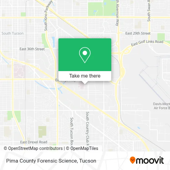Pima County Forensic Science map