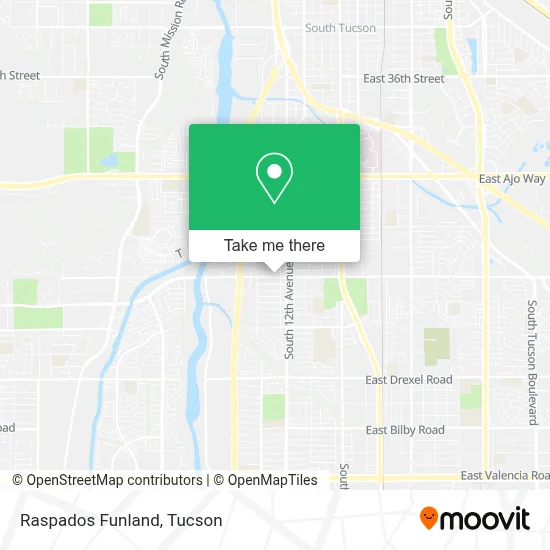 Raspados Funland map