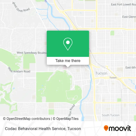 Codac Behavioral Health Service map