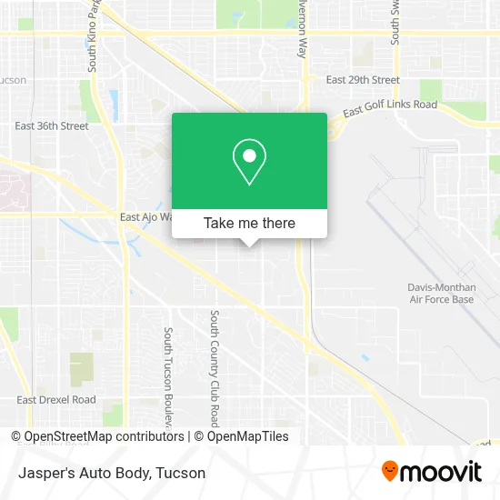 Jasper's Auto Body map
